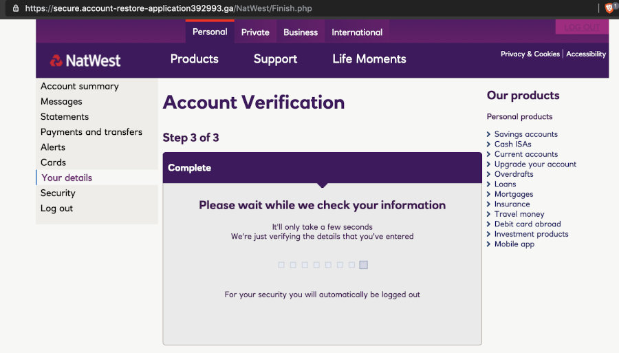 A Case of NatWest Phishing